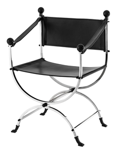 Casa Padrino Designer Stuhl mit Armlehnen 59 x 44 x H. 87 cm - Luxus Brostuhl