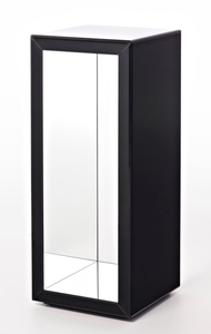 Casa Padrino Luxus Beistelltisch im Sulen Design Schwarz 46 x 46 x H. 112 cm - Luxus Qualitt