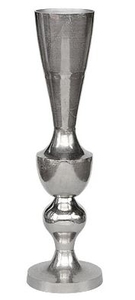 Casa Padrino Antik Stil Vase Aluminium Silber - Hotel Dekoration - Barock Blumengefss Pflanzentopf - Mod1 H. 107 cm