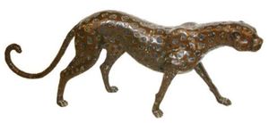 Casa Padrino Luxus Bronzefigur Gepard 140 x 20 x H. 58 cm - Luxus Qualitt