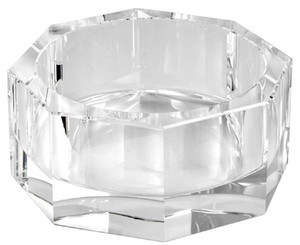 Casa Padrino Luxus Deko Kristallglas Schssel 21,5 x 21,5 x H. 9 cm - Luxus Qualitt