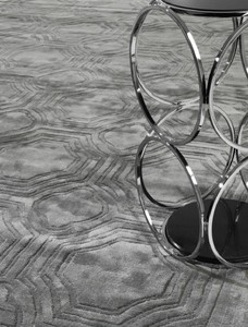 Casa Padrino Luxus Viskose Wohnzimmerteppich Grau - Verschiedene Gren - Handgewebter Luxus Teppich