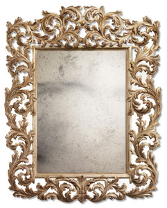 Casa Padrino Luxus Barock Spiegel Antik Gold mit antikem Spiegelglas - Prunkvoller italienischer Barockstil Wandspiegel - Luxus Mbel im Barockstil - Handgefertigte Barock Mbel - Made in Italy