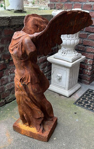 Casa Padrino Jugendstil Garten Deko Gusseisen Skulptur Rost H. 97 cm