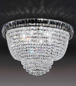 Casa Padrino Luxus Barock Kristall Deckenleuchte  54 cm - Made in Italy