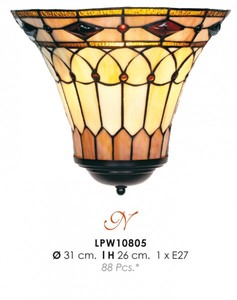 Tiffany Wandleuchte Durchmesser 31cm, Hhe 26cm LPW10805  Leuchte Lampe