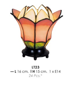 Tiffany Decoleuchte Durchmesser 16cm, Hhe 15cm LT23 Leuchte Lampe