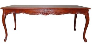 Casa Padrino Barock Esstisch Braun (Mahagonifarben) 200 cm - Barock Tisch Antik Stil Mbel