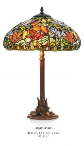 Tiffany Hockerleuchte Hhe 61 cm, Durchmesser 40 cm - Leuchte Lampe
