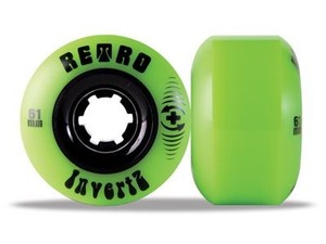 Retro Longboard Rollen Set InvertZ Park Plus 99a 61mm Wheel Set Wheels Skateboard