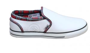 Etnies Skateboard Damen Schuhe Fakie White/ Red Plaid Shoes