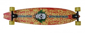 Koston Pintail Freeride Longboard Hawaii Skull 9.75 x 42 Cruiser - High End Profi Longboard