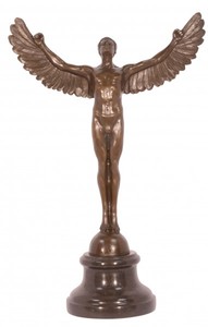 Casa Padrino Luxus Bronze Figur Icarus 41.5 x 27 cm - Skulptur