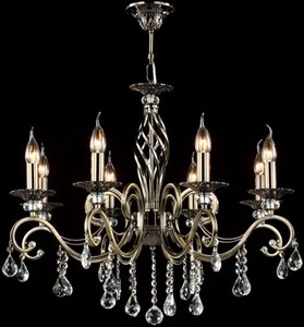 Casa Padrino Barock Kristall Decken Kronleuchter Bronze 72 x H 59 cm Antik Stil - Mbel Lster Leuchter Hngeleuchte Hngelampe