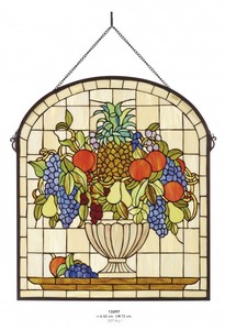 Casa Padrino Tiffany Glas Mosaik Wand Dekoration 62 x H 72 cm - Restaurant Cafe Hotel Einrichtung