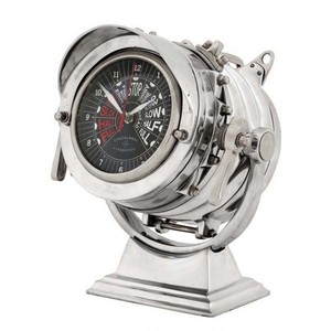 Casa Padrino Designer Luxus Tisch Uhr Royal Marine - Eyecatcher Seefahrer Uhr