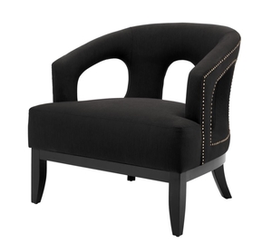 Casa Padrino Luxus Sessel Schwarz - Limited Edition