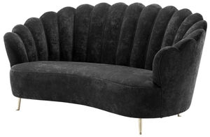 Casa Padrino Luxus Designer Sofa Schwarz - Limited Edition