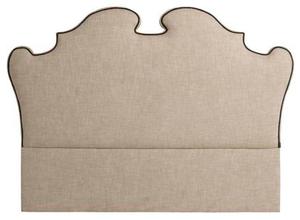 Casa Padrino Designer Bett-Kopfteil Beige 200 x H. 144 cm - Luxus Qualitt