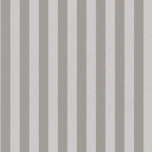 Casa Padrino Barock Textiltapete Grau / Silber 10,05 x 0,53 m - Barock Tapete mit Streifen