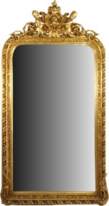 Casa Padrino Barock Wandspiegel Gold 100 x H. 186 cm - Prunkvoller Barock Spiegel mit wunderschnen Verzierungen