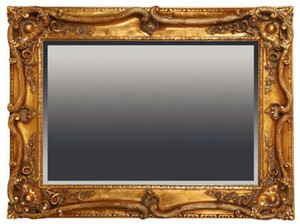 Casa Padrino Barock Spiegel Antik Gold 118 x H. 88 cm - Rechteckiger Wandspiegel im Barockstil - Prunkvoller Antik Stil Garderoben Spiegel - Barock Interior - Handgefertigte Barock Mbel