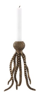 Casa Padrino Luxus Kerzenstnder Krake Vintage Messing 15,5 x 14 x H. 24,5 cm - Messing Kerzenhalter