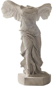 Casa Padrino Luxus Jugendstil Skulptur Grau 106 x 98 x H. 320 cm - Handgefertigte Keramik Statue - Garten Deko Figur - Hotel Deko - Barock & Jugendstil Deko Accessoires