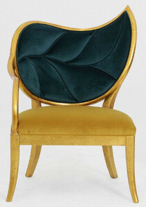 Casa Padrino Luxus Art Deco Sessel Dunkelgrn / Gold / Antik Gold - Handgefertigter Massivholz Lounge Sessel mit edlem Samtstoff - Art Deco Wohnzimmer Mbel