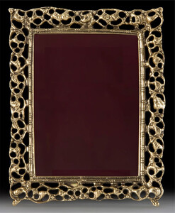 Casa Padrino Luxus Barock Bilderrahmen Gold 19 x H. 25 cm - Handgefertigter Barockstil Bronze Bilderrahmen - Barock Deko Accessoires - Edel & Prunkvoll