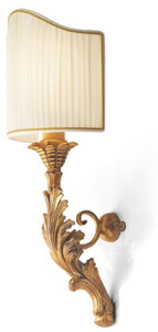 Casa Padrino Luxus Barock Wandleuchte Antik Gold / Creme / Gold 11 x 20 x H. 42 cm - Prunkvolle Wandlampe im Barockstil - Barock Leuchten - Luxus Qualitt - Made in Italy