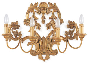 Casa Padrino Luxus Barock Wandleuchte Antik Gold 60 x 14 x H. 44 cm - Prunkvolle Wandlampe im Barockstil - Barock Leuchten - Luxus Qualitt - Made in Italy