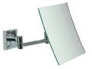 Casa Padrino Luxus Kosmetik Spiegel Silber 15 x 18 x H. 15 cm - Verstellbarer Kosmetik Wandspiegel - Verchromter Badezimmer Schmink Spiegel - Luxus Badezimmer Accessoires