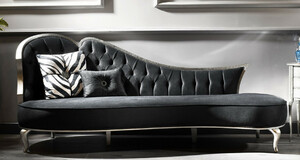 Casa Padrino Luxus Barock Sofa Grau / Antik Silber - Handgefertigtes Wohnzimmer Sofa im Barockstil - Edle Barock Wohnzimmer Mbel