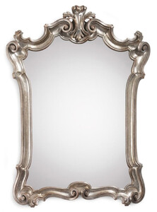 Casa Padrino Luxus Barock Spiegel Silber - Handgefertigter italienischer Barockstil Wandspiegel - Luxus Mbel im Barockstil - Barock Mbel - Luxus Qualitt - Made in Italy
