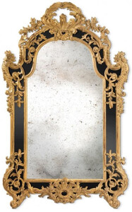 Casa Padrino Luxus Barock Spiegel Gold / Schwarz - Handgefertigter italienischer Barockstil Wandspiegel - Luxus Mbel im Barockstil - Prunkvolle Barock Mbel - Made in Italy - Luxus Kollektion