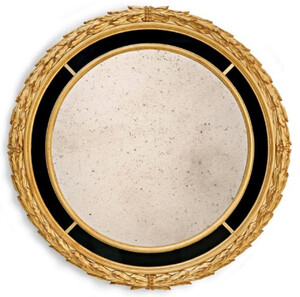 Casa Padrino Luxus Barock Spiegel Antik Gold / Schwarz - Runder italienischer Barockstil Wandspiegel mit antikem Spiegelglas - Luxus Mbel im Barockstil - Luxus Qualitt - Made in Italy