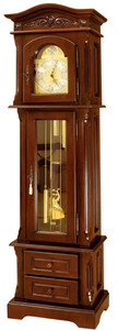 Casa Padrino Luxus Barock Standuhr Braun / Gold - Prunkvolle Massivholz Pendeluhr im Barockstil - Luxus Mbel im Barockstil - Barock Mbel - Edel & Prunkvoll