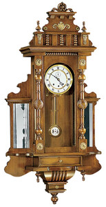 Casa Padrino Luxus Barock Wanduhr Braun / Gold - Prunkvolle Barockstil Uhr - Handgeschnitzte Barock Pendeluhr - Luxus Qualitt - Made in Italy