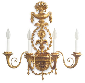 Casa Padrino Luxus Barock Wandleuchte Antik Gold 61 x 24 x H. 62 cm - Prunkvolle Wandlampe im Barockstil - Barock Leuchten - Luxus Qualitt - Made in Italy
