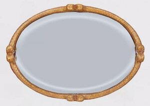 Casa Padrino Luxus Barock Wandspiegel Antik Gold / Dunkelbraun - Ovaler Spiegel im Barockstil - Barock Garderoben Spiegel - Luxus Mbel im Barockstil - Barock Mbel - Edel & Prunkvoll