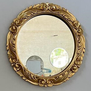 Casa Padrino Luxus Barock Wandspiegel Gold - Prunkvoller Spiegel im Barockstil - Runder Barock Garderoben Spiegel - Luxus Qualitt - Made in Italy
