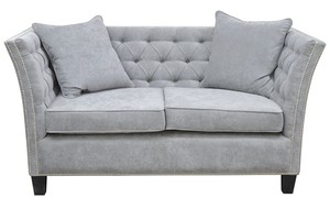 Casa Padrino Luxus Chesterfield Samt Sofa mit Kissen 174,5 x 91 x H. 86 cm - Verschiedene Farben - Wohnzimmer Mbel - Chesterfield Mbel