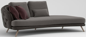 Casa Padrino Luxus Chesterfield 2-Sitzer Sofa Grau / Braun 220 x 95 x H. 85 cm - Schlafsofa - Schlafcouch - Wohnzimmer Mbel
