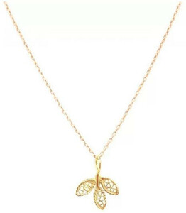 Casa Padrino Luxus Damen Halskette - Handgefertigte 19,2 Karat Gold Kette - Hochwertiger Gold Damenschmuck - Luxus Kollektion