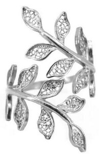 Casa Padrino Luxus Damenring Silber - Eleganter handgefertigter Sterlingsilber Ring - Moderner Damenschmuck