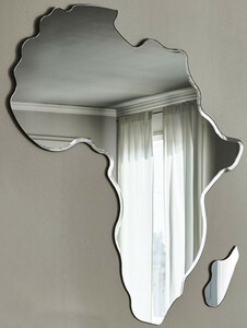 Casa Padrino Luxus Designer Spiegel 163 x H. 190 cm - Edler Wandspiegel im Afrika Design - Luxus Qualitt - Made in Italy