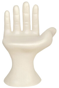 Casa Padrino Luxus Designer Stuhl Hand Cremewei 60 x 50 x H. 89 cm - Fiberglas Stuhl - Luxus Mbel - Designer Mbel - Fiberglas Mbel