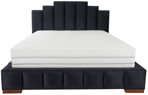 Casa Padrino Luxus Doppelbett Lila / Braun - Verschiedene Gren - Modernes Bett mit Matratze - Schlafzimmer Mbel