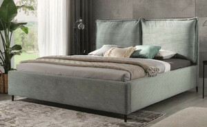 Casa Padrino Luxus Doppelbett Grn / Schwarz - Verschiedene Gren - Modernes Massivholz Bett mit Kopfteil - Moderne Schlafzimmer Mbel - Luxus Kollektion